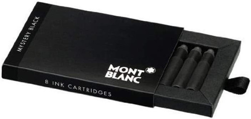 Montblanc Mystery Black Fountain Pen Ink Cartridges 8 Per Pa