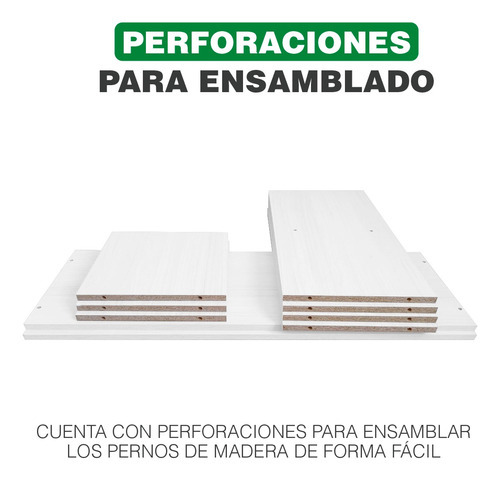 Organizador De 6 Cubos Armable Estilo Minimalista Color Blanco