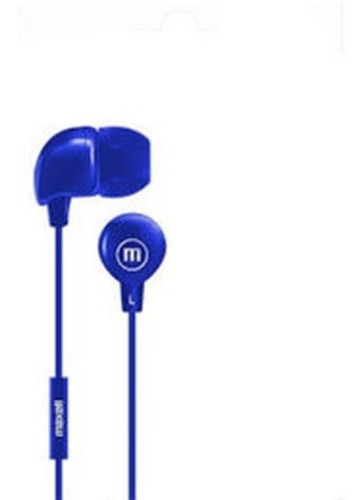 Audifonos Maxell Con Microfono In Ear Azul