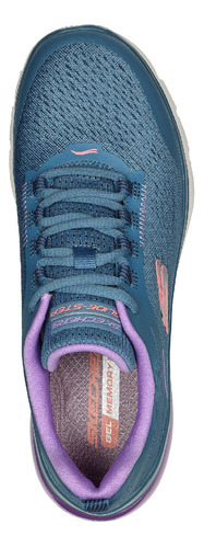 Tenis Skechers Mujer Glide-step Flex Air Azul - Lavanda