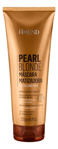 Máscara Matizadora Amend Pearl Blonde Hidratação 250g