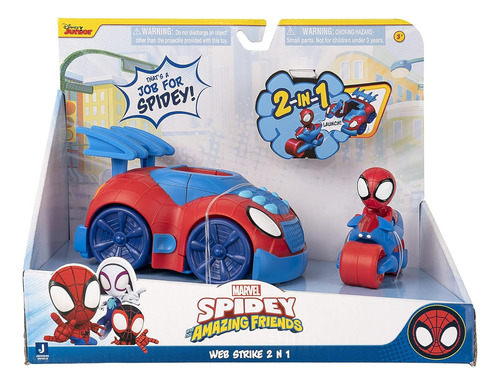 Spidey Carro Y Moto 2 En 1