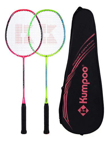 Kumpoo Juego De 2 Raquetas De Badminton Profesional, 3.03 Oz