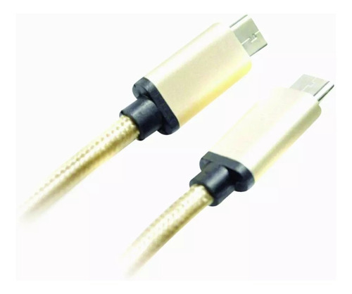 Cable De Datos Tipo C A Tipo C - Mallado  - 3a - 1mt Ditron
