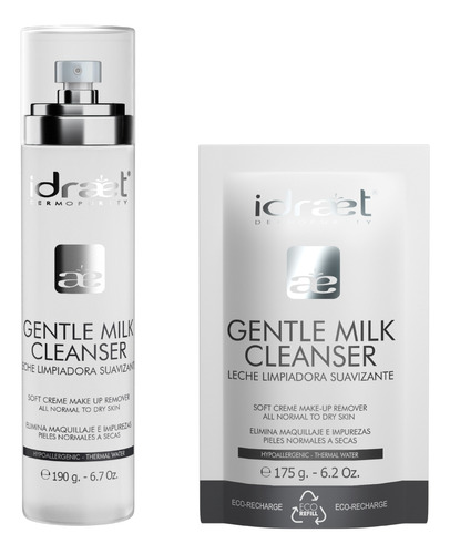 Kit Leche Limpieza Facial Idraet Con Refill