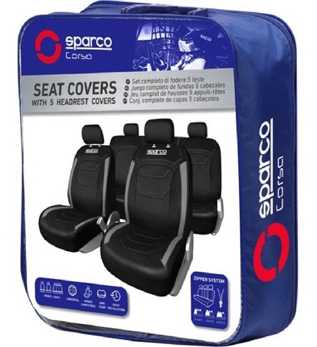 Imagen 3 de 3 de Funda Cubreasiento Sparco Sps406 Auto Camioneta