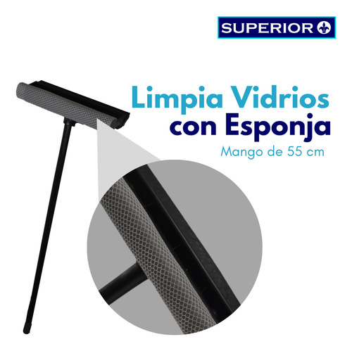 30 Jaladores Limpia Vidrios Con Esponja