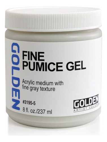 Golden Acryl Med - Gel De Pomez Fino De 8 Onzas, Color Blanc