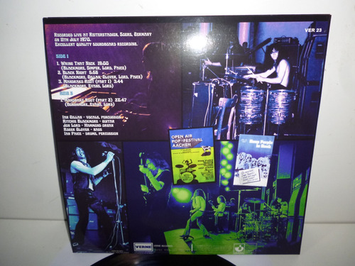 Lp Deep Purple - Live In Aachen 1970 Made In France Raro