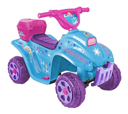 Apache Moto Eléctrica Infantil Frozen Disney 6v Envio Normal Color Azul