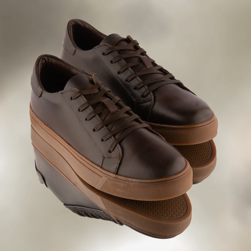 Tenis Urbano Para Caballero Estilo Sneaker Piel Genuina