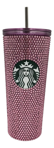 Vaso Tipo Starbuck Con Diamantes