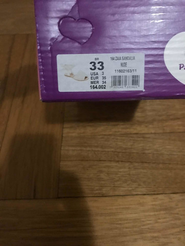 Sandália Pampili Bege Tamanho 33
