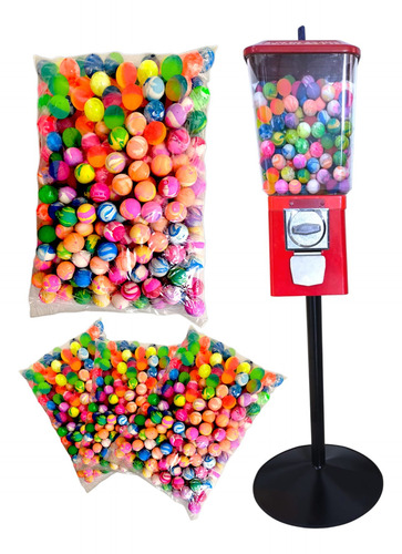 2 Maquina Bolinha + 213 Chicletes + 140 Brinde + 250 Bolinha