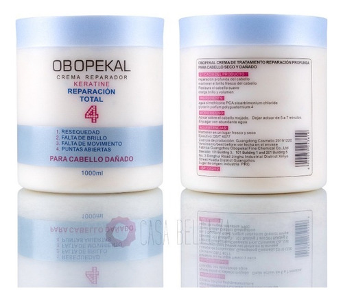 Tinte Obopekal 60ml + Oxidante 20 Vol. Rubio Claro 8.11