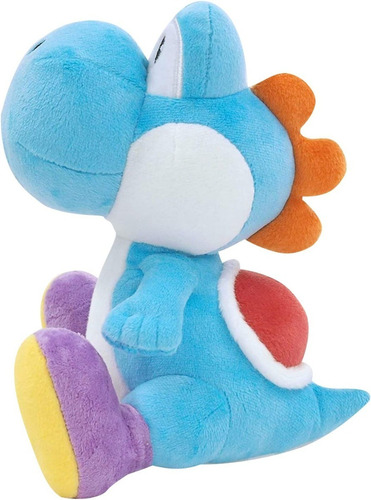 Peluche Mario Bros *yoshi Celeste* Marca Little Buddy - 20cm