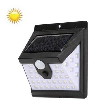 Imagen 5 de 10 de Lámpara 40 Led Solar Sensor Movimiento 3 Modos Luz Camino