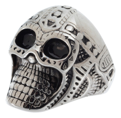 Anillo Calavera Luchador Acero Quirúrgico 316l Hombre