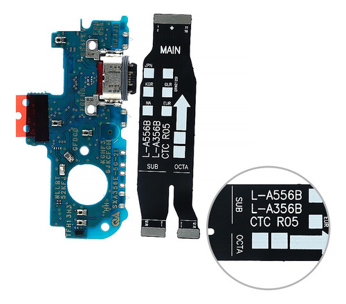 Flex Main + Centro De Carga Para Samsung Galaxy A35 5g A356