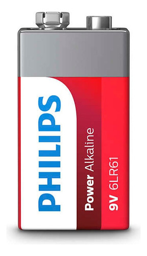 Pilas | Bateria 9v Alcalina Philips - 6lr61p1b/97