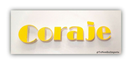 Imagen 3 de 4 de Pintado Para Letras Corpóreas Tu Nombre Importa De Polyfan