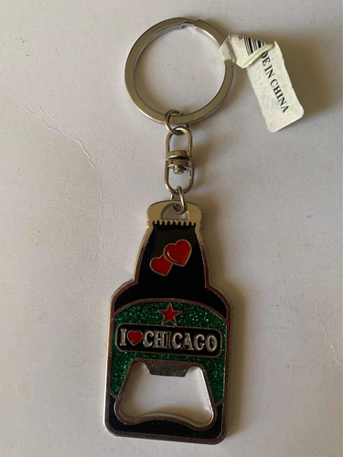 Destapador De Recuerdo Chicago Con Llavero (Usado)