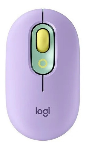 [ ] Mouse Logitech Pop Bluetooth Botón Emojis - Lila Verde