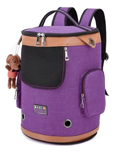 Cargador Morral Cilíndrico Para Perros Y Gatos