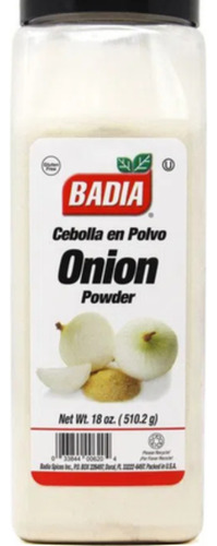 Cebolla En Polvo Sazonador Badia 510.2 Gr Sin Gluten