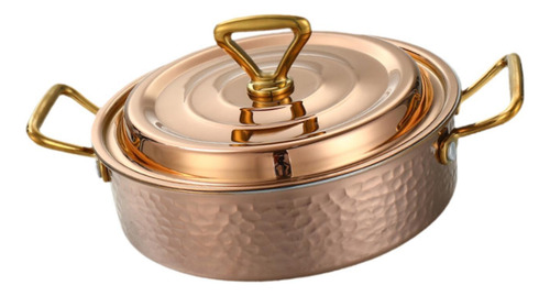 Olla Caliente Martillada, Olla Gruesa Para Sopa, 22cm