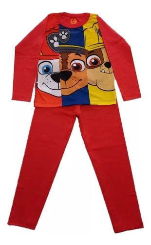  Pijama Patrulla Canina Paw Patrol Manga Larga Invierno