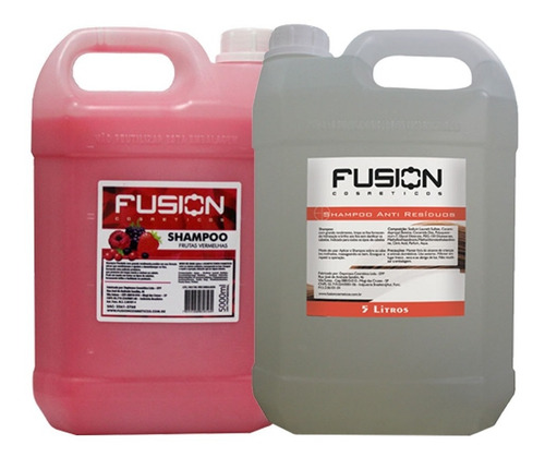 Kit Shampoo De Galão Frutas Vermelhas + Anti Residuo Fusion