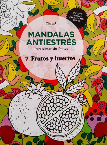 Mandalas Antiestrés Para Pintar N° 7 Frutos Y Huertos