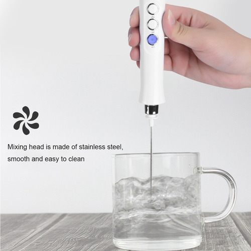 Imagen 9 de 10 de Batidor Eléctrico Usb Para Espumar Huevos, Leche O Café