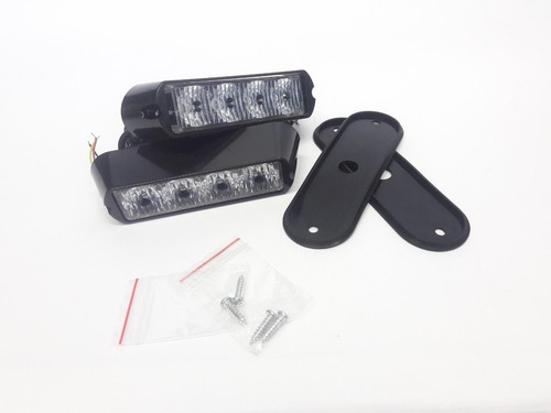 Imagen 1 de 7 de Estrobos (2) De 4 Leds 4w Azul Rojo Blanco Rzr Can Am Cuatri