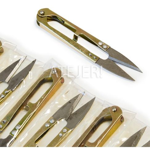 Imagen 7 de 7 de Tijera Corta Hilo Hilacha Metálica Pack X 12 Unidades