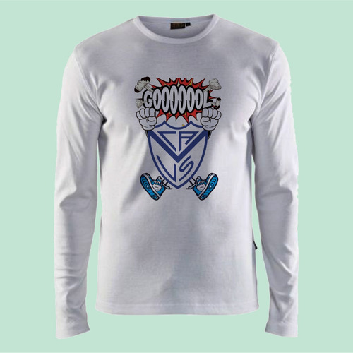 Remeras Manga Larga Velez Sarsfield Infantil Termicas - 9001