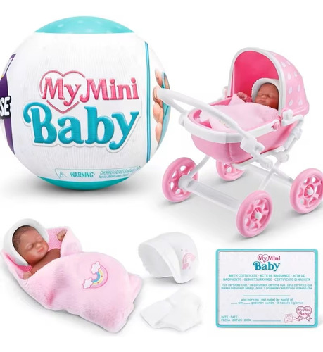 My Mini Baby Bebé Miniatura Realista Y Accesorios Zuru