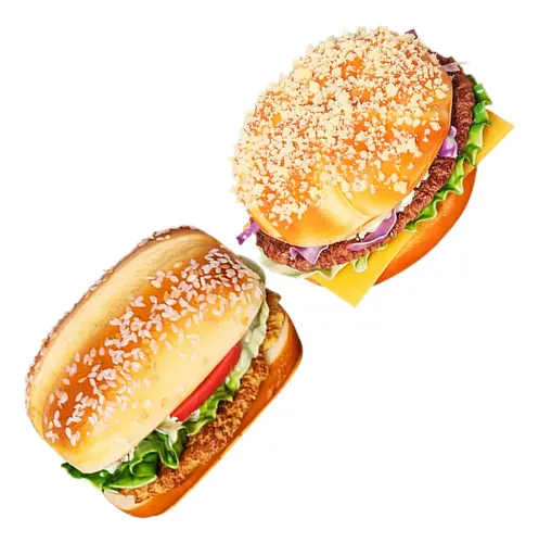 Didiseaon Hamburguesa artificial de poliuretano modelo de 3.14 x 2.75 x 2.75 pulgadas, decoración realista de hamburguesa falsa para el hogar, cocina, fotografía, adorno de panadería Didiseaon Hamburguesa artificial de poliuretano modelo de 3.14 x 2.75 x 2.75 pulgadas, decoración realista de hamburguesa falsa para el hogar, cocina, fotografía, adorno de panadería