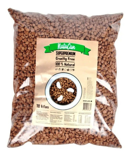 Imagen 1 de 8 de Alimento Balanceado Vegano Super Premium Perros Natucan 10kg