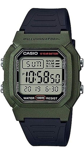 Casio Original W-800hm-3a Reloj Digital Verde Para Hombre