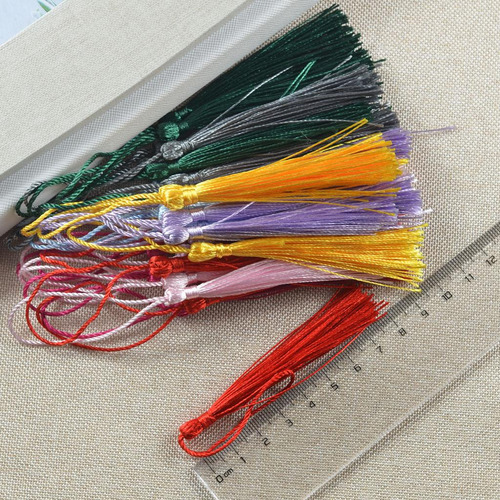 60 Piezas Borla Multicolor Borla Hecho Suave Mini Borlas Con