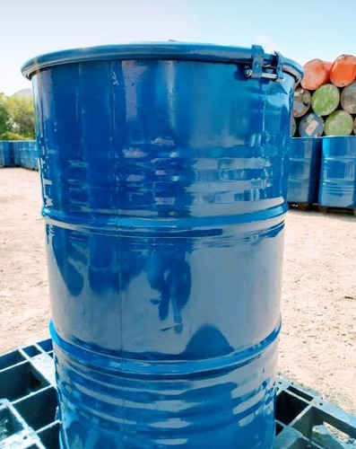 Tambor Metálico De 200 Lts Tapa Y Aro Listos Para Utilizar