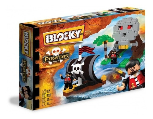 Blocky Piratas Caja X140 Piezas Para Construir