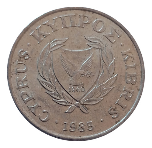 Moneda Chipre 5 Cents 1985 Cabra (&1739 (Usado)