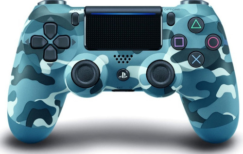 Joystick Control Inalambrico Ps4 Original Azul Camuflado