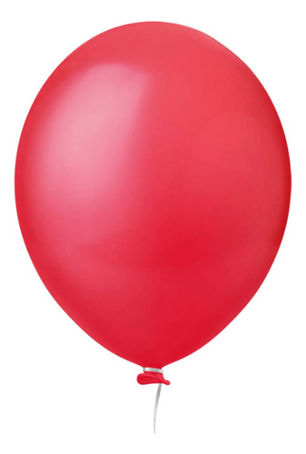 30 Bexigas Balão Numero 8 Liso Happy Day Diversão Cor Vermelho Paixão