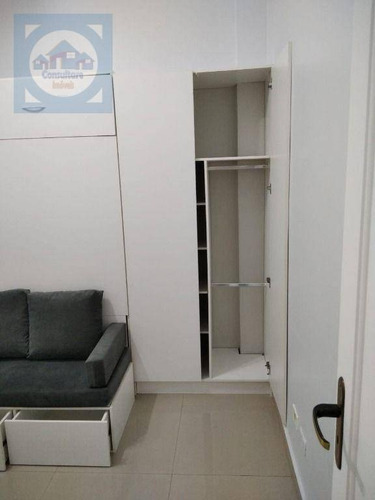 Imagem 2 de 22 de Kitnet Com 1 Dormitório À Venda, 26 M² Por R$ 202.000,00 - José Menino - Santos/sp - Kn0745