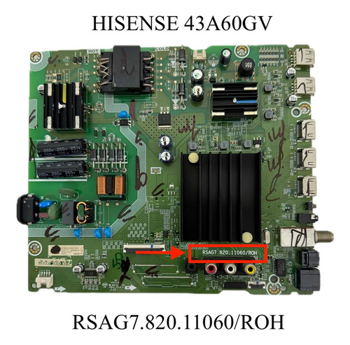 Tarjeta Main Hisense 43a60gv Rsag7.820.11060/roh (Usado)
