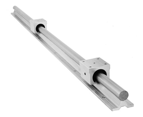 1 Riel Guia Lineal Eje Cromado Sbr20 1 Metro + 2 Sbr20uu Igv